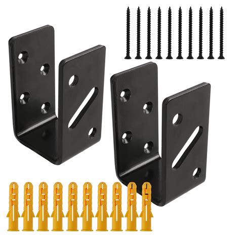 2 metal bracket with holes for gate|gate brackets for 2x4.